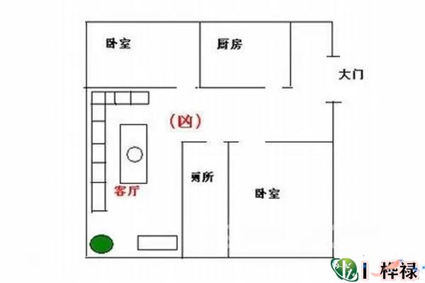 玉带环腰的风水图