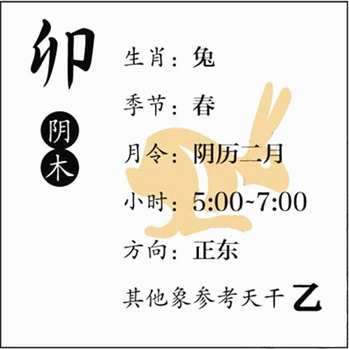 八字基础知识：十二地支、卯木