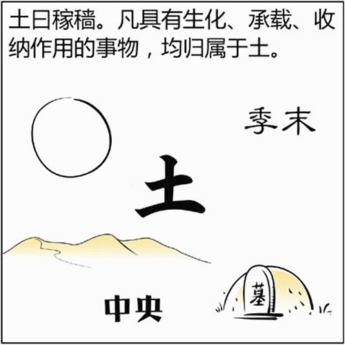 八字基础知识：五行、土